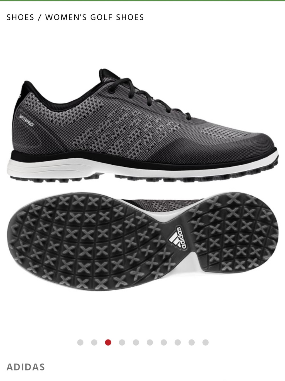 Women's ALPHAFLEX Sport Spikeless Golf Shoe - Black/Grey